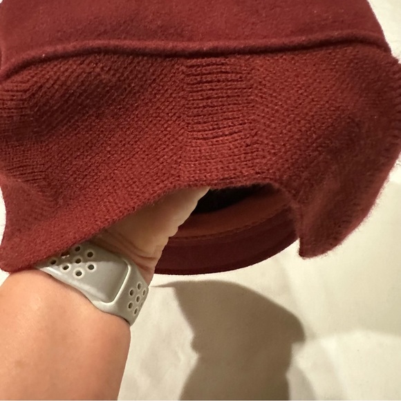 Kangol 504 with earlap Wool burgundy men’s hat  cap EUC - Picture 3 of 5